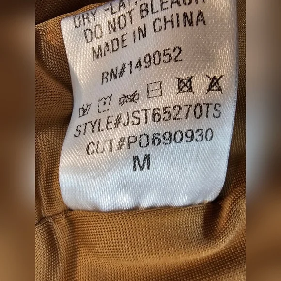 Camel Textured Low Rise Micro Mini Skirt - Picture 8 of 9